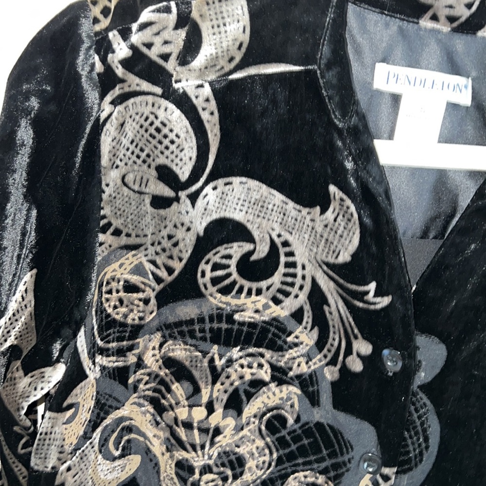 Pendleton Velvet Button Down Tunic And Tucked In … - image 5